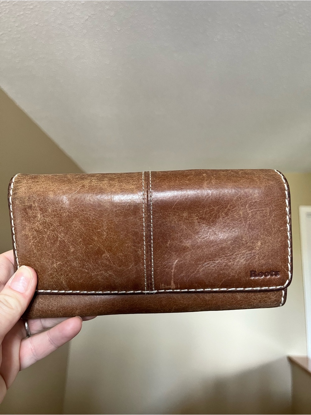 Roots Brown Leather Women’s Wallet